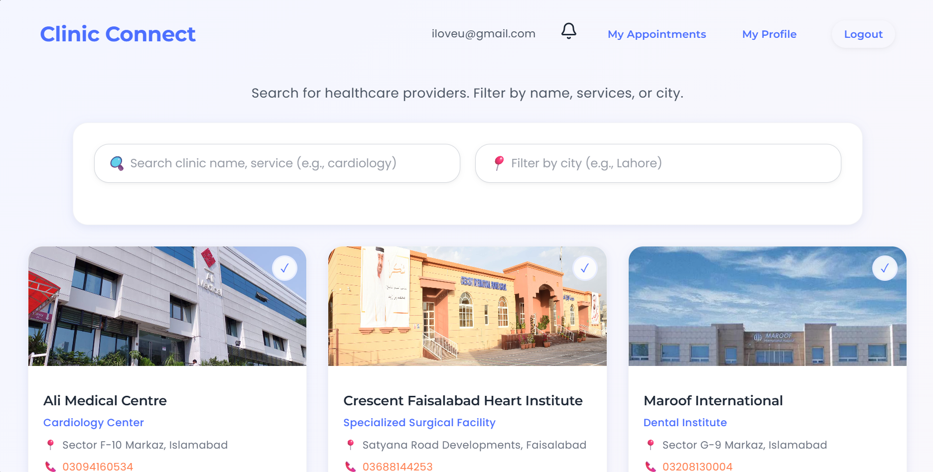 Clinic-Connect screenshot